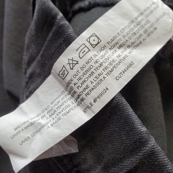 Ymi Black Distressed Stretch High Rise Skinny Denim Jeans Size Medium W26 x 29.5 - Picture 10 of 10